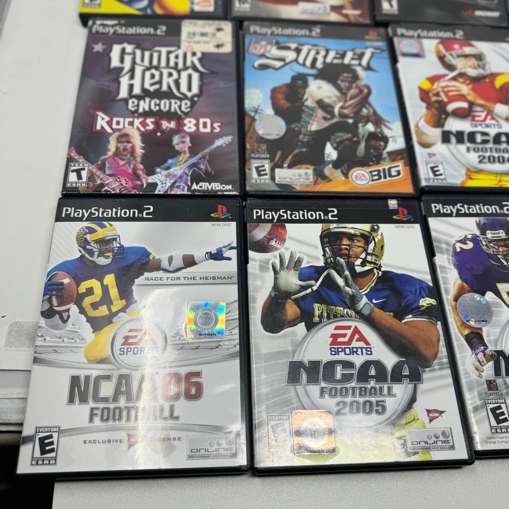 Sony PlayStation 2 PS2 Game Lot of 15 NCAA NFL Street Mortal‎ Kombat Pac-Man
